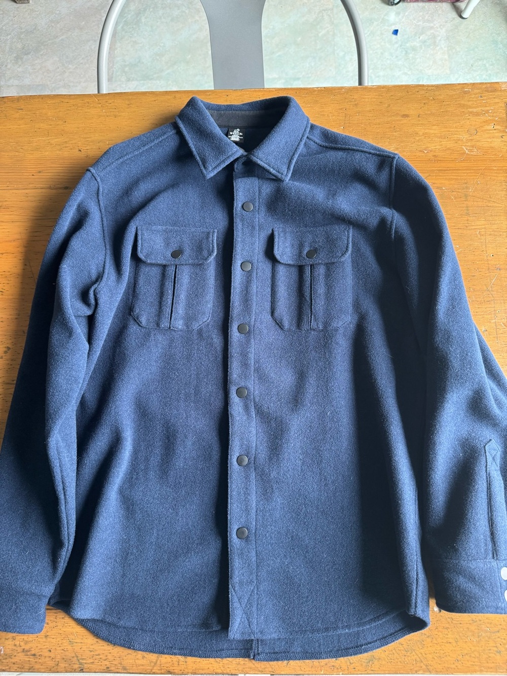 Men's woolx wilder shirt Jac medium navy